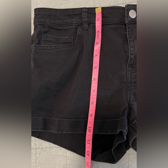 H&M Black Cotton Shorts Size 10 - Picture 6 of 6